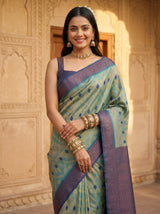 MIMOSA Rama Saree Saree — pose 10 styling detail