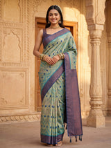MIMOSA Rama Saree Saree — pose 4 styling detail
