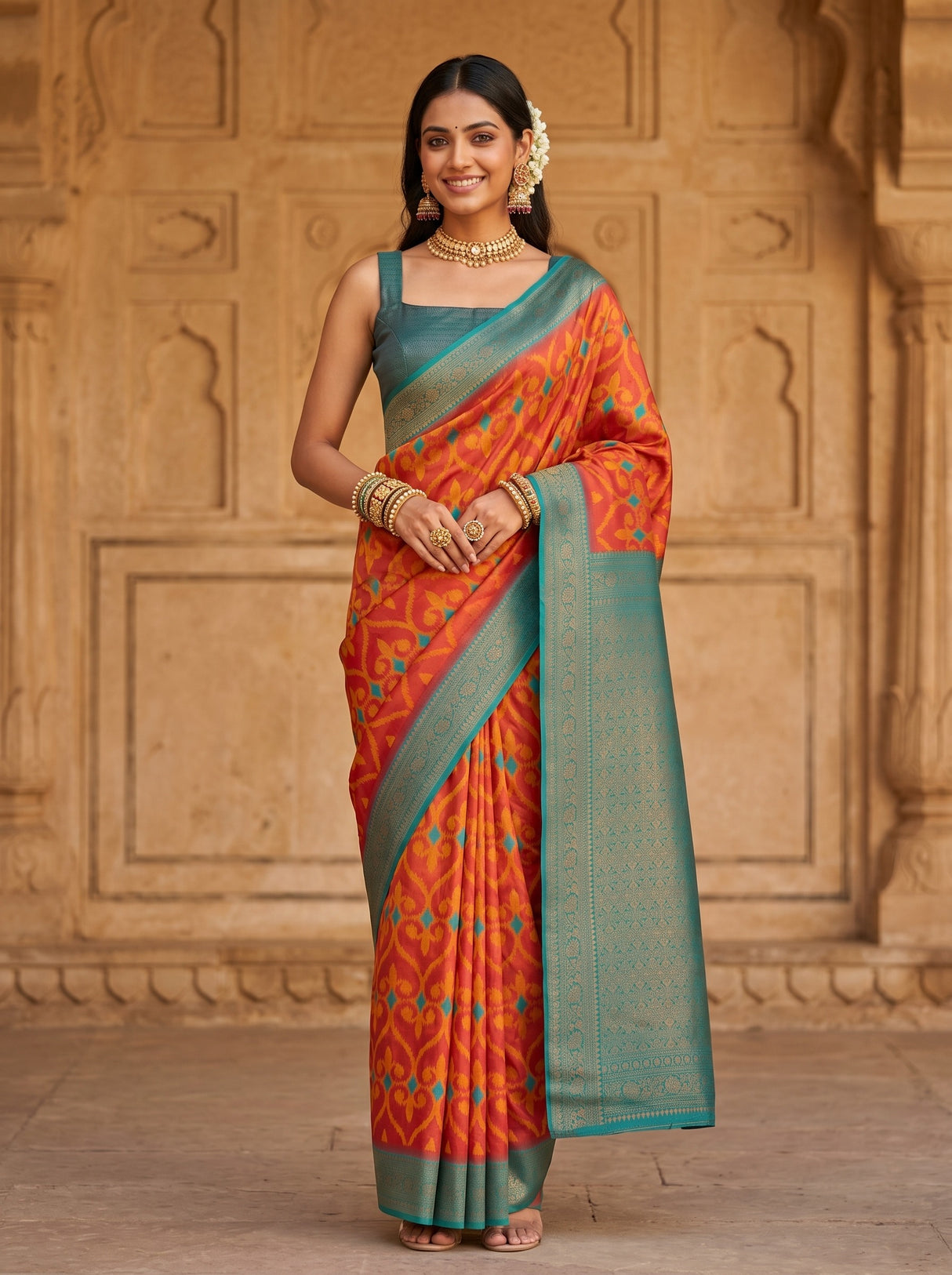 Strawberry  Saree