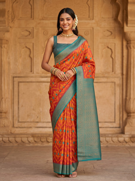 Strawberry  Saree