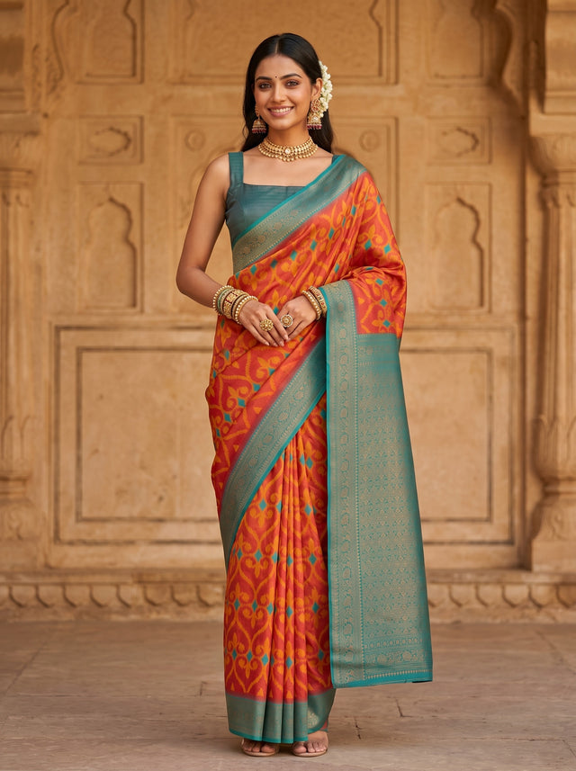 Strawberry  Saree