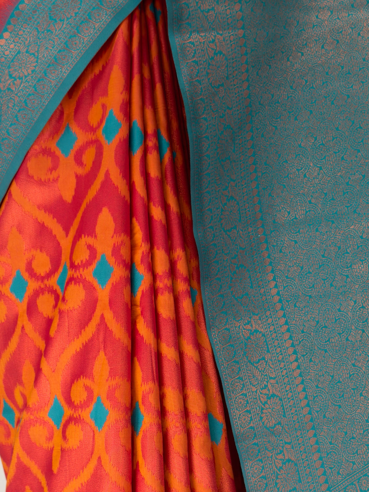 MIMOSA Strawberry Saree Saree — fleets shot full lifestyle