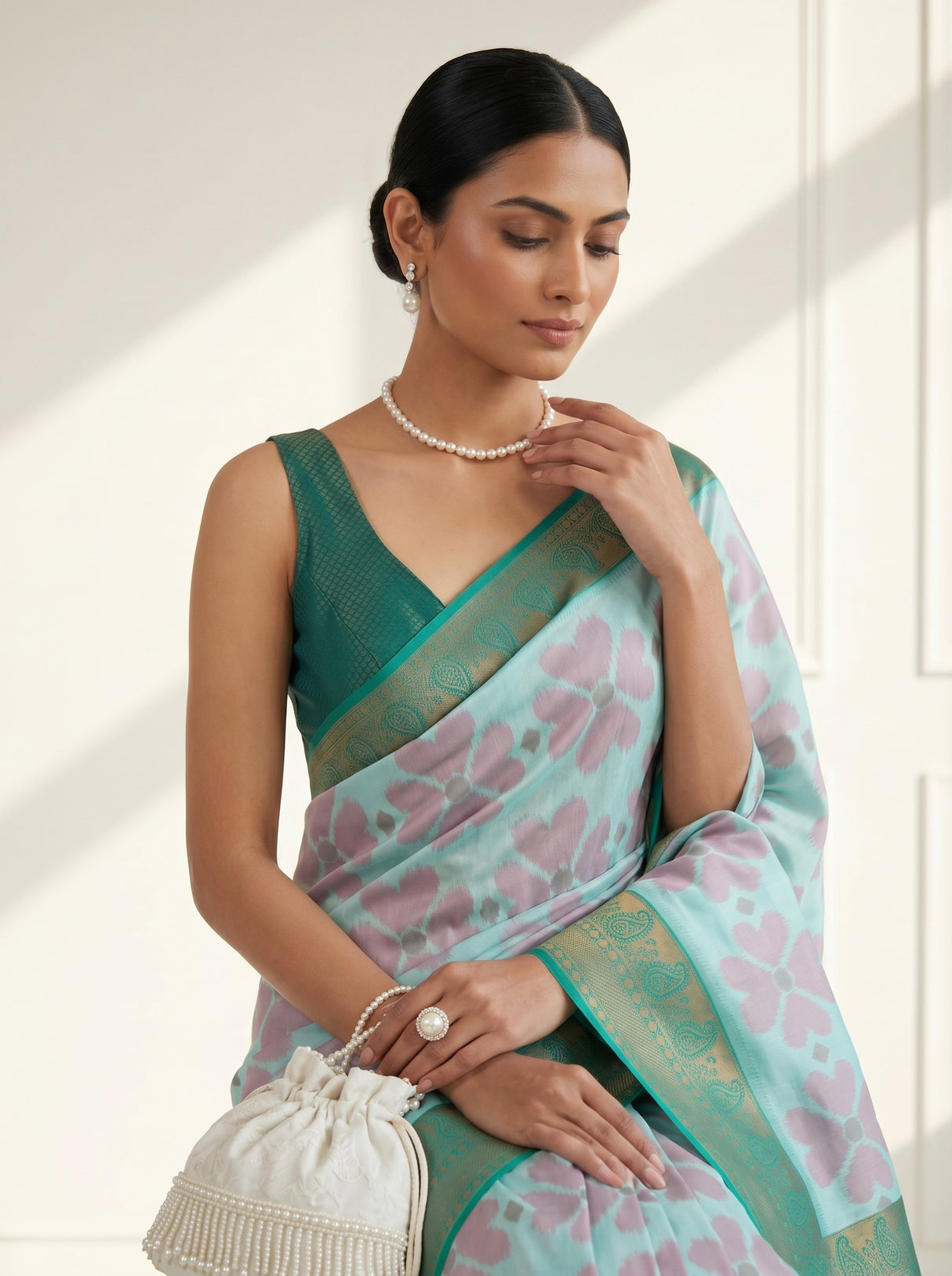 MIMOSA Ananda Saree Saree — pose 10 styling detail