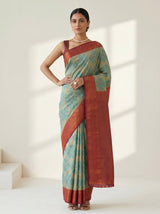 MIMOSA Chiku Saree Saree — pose 4 styling detail