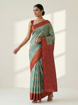 MIMOSA Chiku Saree Saree — pose 9 styling detail