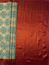 MIMOSA Chiku Saree Saree — pallu and zari work detail