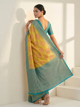 MIMOSA Olive Saree Saree — pose 7 styling detail
