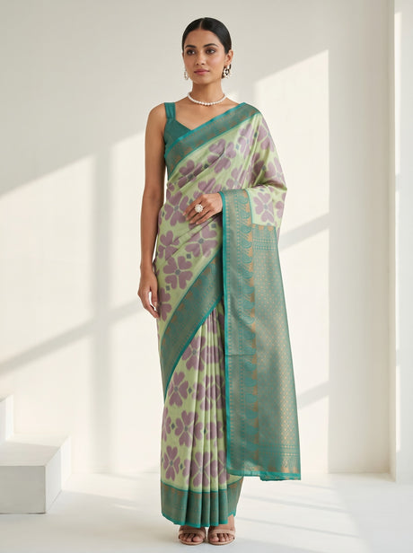 Pista  Saree