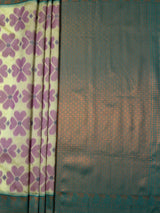 MIMOSA Pista Saree Saree — pallu and zari work detail