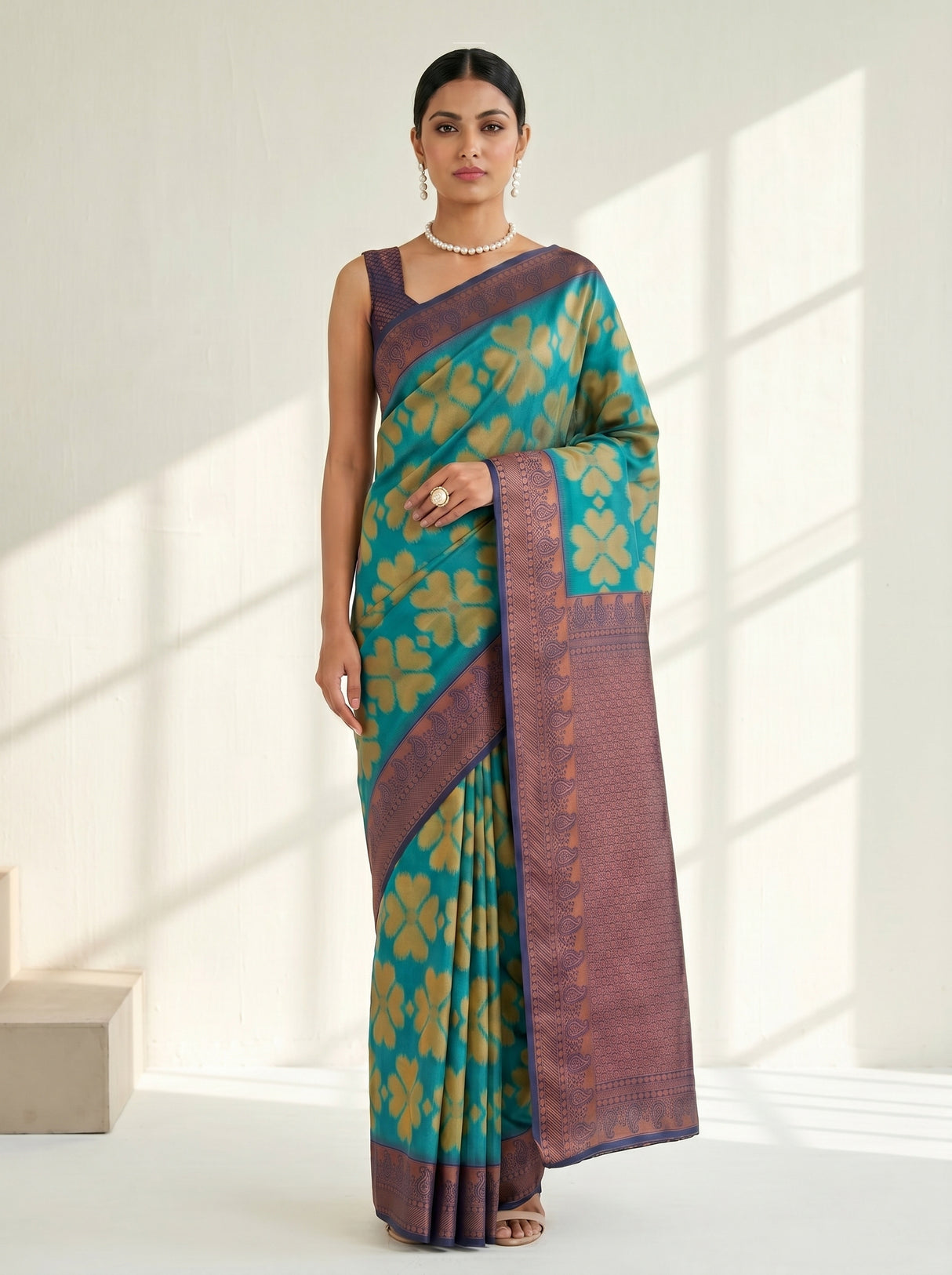 MIMOSA Rama Saree Saree — pose 4 styling detail