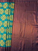 MIMOSA Rama Saree Saree — pallu and zari work detail