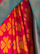 MIMOSA Strawberry Saree Saree — fleets shot full lifestyle