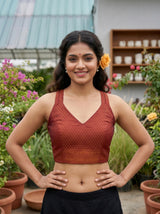 MIMOSA Chiku Saree Saree — blouse close-up