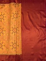 MIMOSA Chiku Saree Saree — pallu and zari work detail