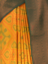 MIMOSA Gold Saree Saree — fleets shot full lifestyle