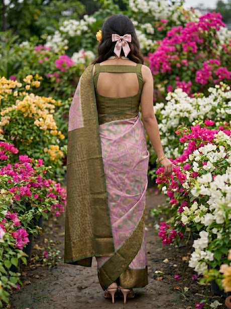 MIMOSA Grey Saree Saree — pose 2 styling detail