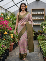 MIMOSA Grey Saree Saree — pose 6 styling detail
