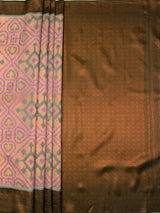MIMOSA Grey Saree Saree — pallu and zari work detail