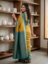 MIMOSA Olive Saree Saree — pose 7 styling detail