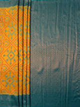 MIMOSA Olive Saree Saree — pallu and zari work detail