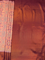 MIMOSA Pink Saree Saree — pallu and zari work detail