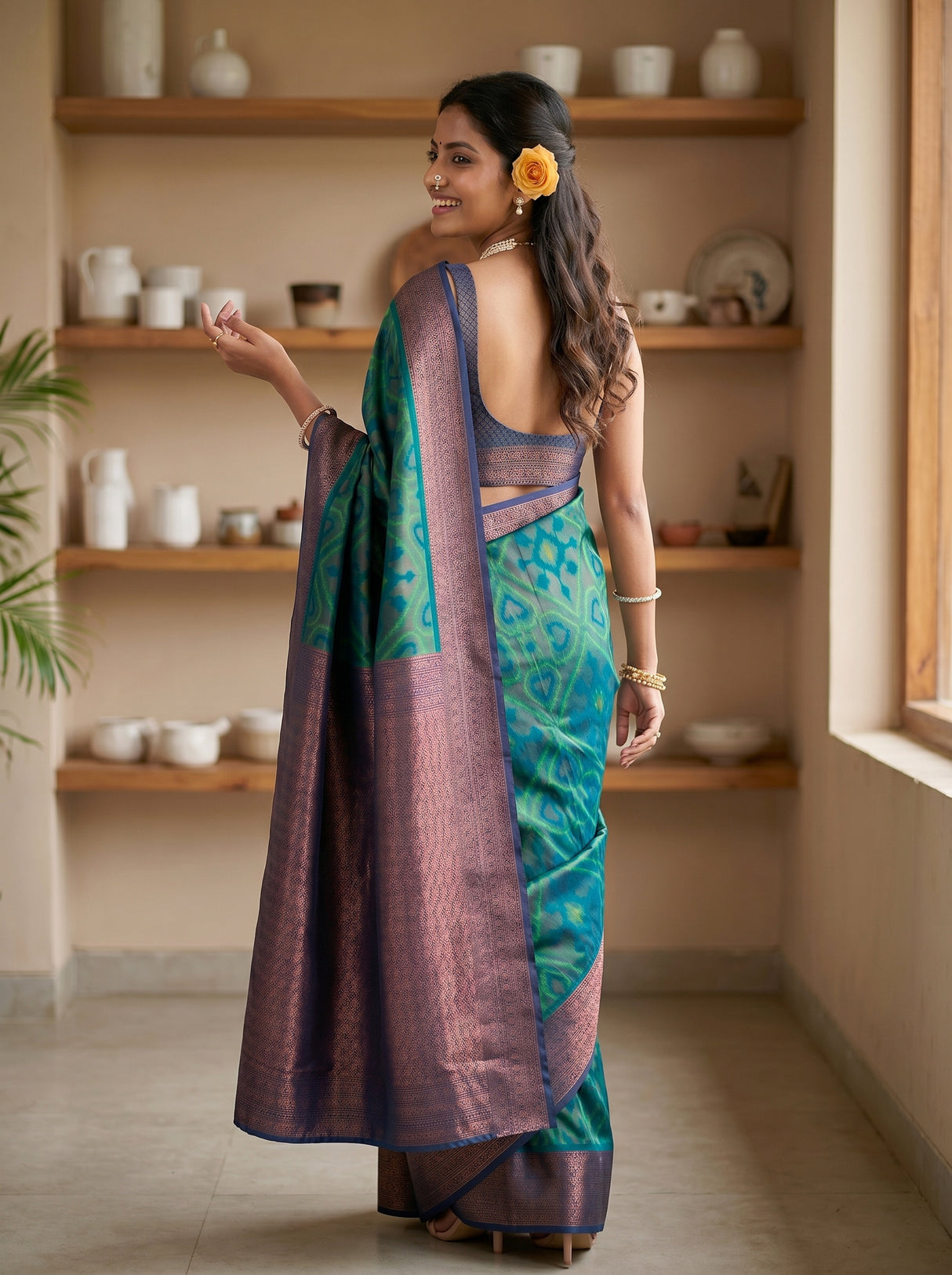 MIMOSA Rama Saree Saree — pose 7 styling detail