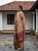 MIMOSA Chocolate Saree Saree — pose 7 styling detail