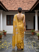 MIMOSA Gold Saree Saree — pose 2 styling detail