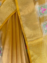MIMOSA Gold Saree Saree — fleets shot full lifestyle