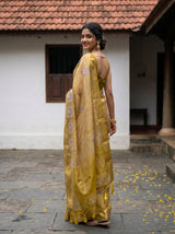 MIMOSA Mustard Saree Saree — pose 7 styling detail