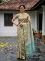 MIMOSA Sapphire Saree Saree — pose 4 styling detail