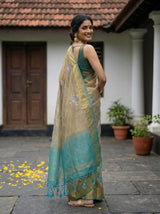 MIMOSA Sapphire Saree Saree — pose 5 styling detail