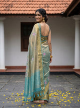 MIMOSA Sapphire Saree Saree — pose 7 styling detail