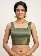 MIMOSA Sapphire Saree Saree — blouse close-up