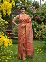 MIMOSA Strawberry Saree Saree — pose 4 styling detail