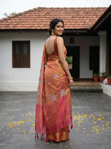 MIMOSA Strawberry Saree Saree — pose 7 styling detail