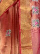MIMOSA Strawberry Saree Saree — fleets shot full lifestyle