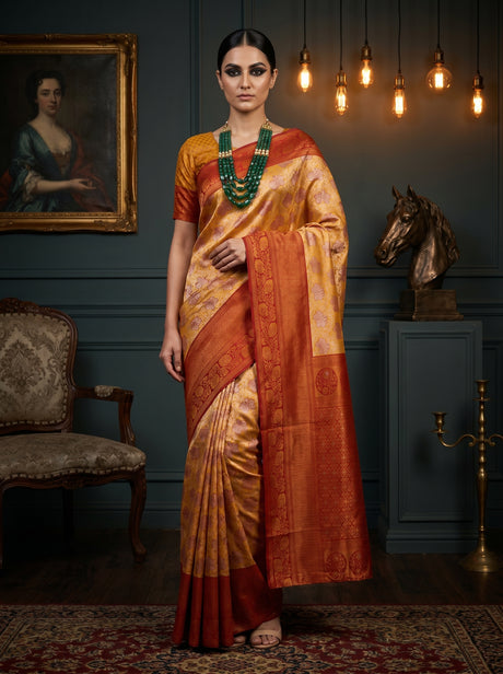 MIMOSA Saree Saree — front view on mannequin