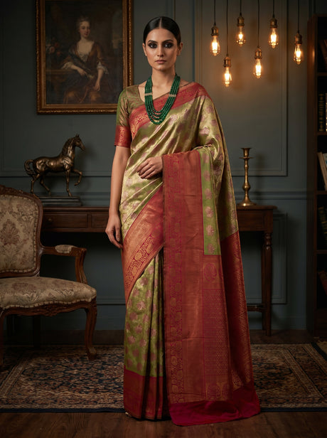 MIMOSA Saree Saree — front view on mannequin