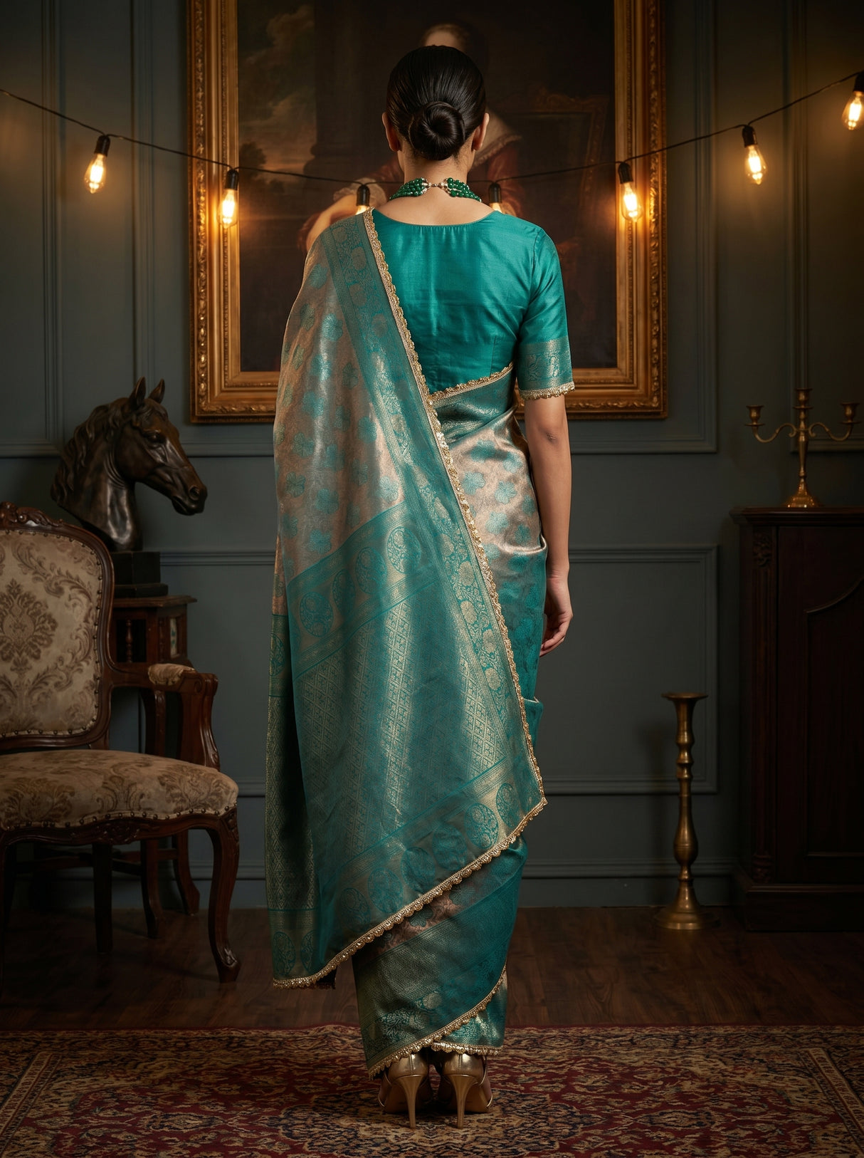 MIMOSA Saree Saree — pose 2 styling detail