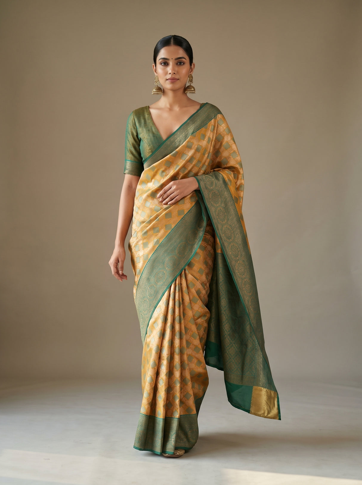 Gold  Saree
