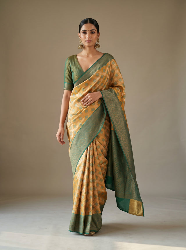 Gold  Saree