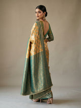 MIMOSA Gold Saree Saree — pose 9 styling detail