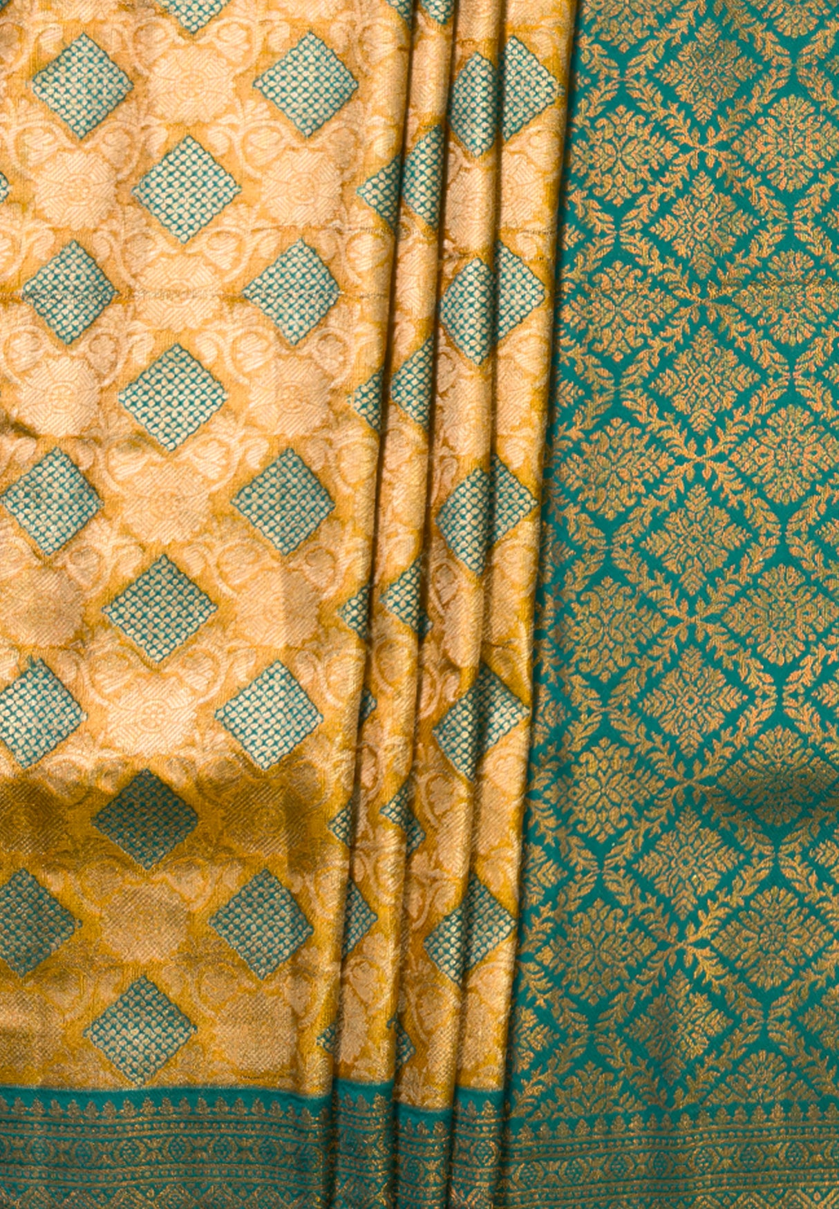 MIMOSA Gold Saree Saree — fleets shot full lifestyle