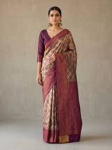 Magenta  Saree