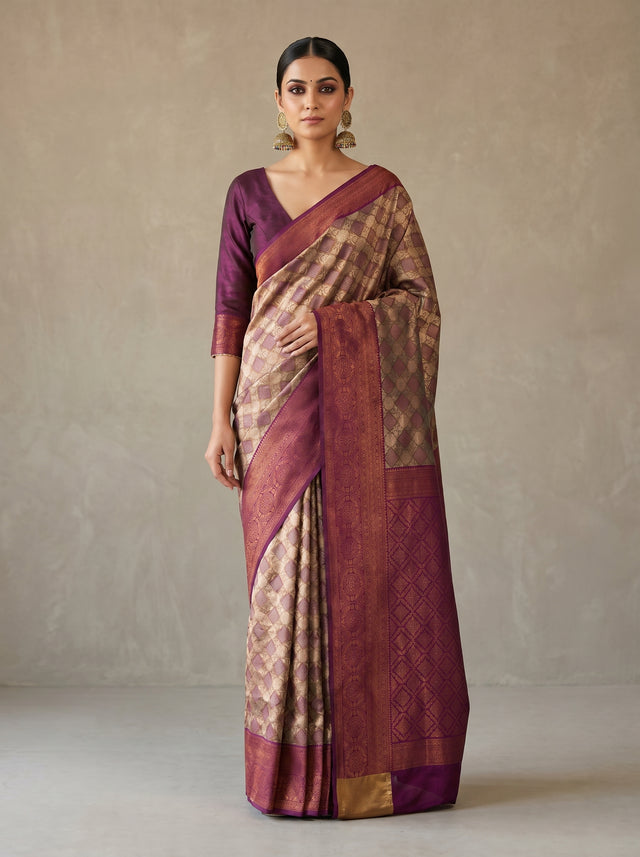 Magenta  Saree