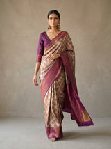 MIMOSA Magenta Saree Saree — pose 6 styling detail