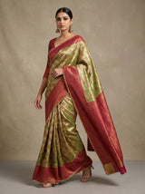 MIMOSA Olive Saree Saree — pose 7 styling detail