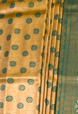 MIMOSA Gold Kanjivaram Art Silk Saree — empty frame