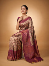 MIMOSA Magenta Kanjivaram Art Silk Saree — empty frame